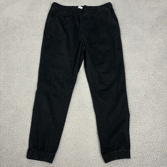 Old Navy Core Jogger Tr Mens Large Drawstring Pull On Pants Black Jack 34x28 - Picture 1 of 11